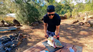 Camping in the Mountains / Omilu Catch N Cook PART 2 / Full Weekend HAWAII Vlog