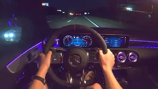 2020 Mercedes-AMG A35 Sedan - POV Night Drive (Binaural Audio)