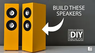 DIY Speaker building - Mini Tower Dual Driver Bookshelf Speakers - Markaudio CHN-50 Full Range.