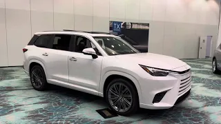 2024 Lexus TX vs Acura MDX vs Audi Q7 vs Infiniti Q60 | Second row room and cargo room