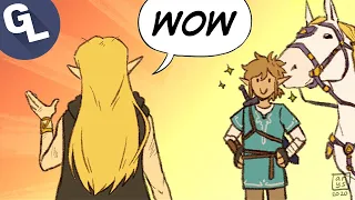 Link Introduces His New Horse to Zelda