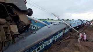 Dozens Dead As Trains Derail On Flooded Tracks