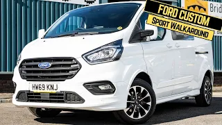 Ford Transit Custom Sport D/Cab Detailed Walkaround Walk & Talk