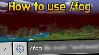 How to use /fog command (NEW in 1.16.100.54) Minecraft PE