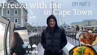 CAPE TOWN vlog part 2| rainy days, restaurants, V&A Waterfront