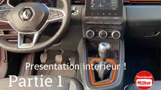 Présentation intérieur de la Renault clio 5 intens (1)