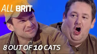 Christian Slater MOCKS Johnny Vegas For Being STUPID | 8 Out of 10 Cats | All Brit