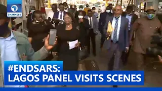 #EndSARS: Lagos Panel Of Inquiry Visits Lekki Tollgate.