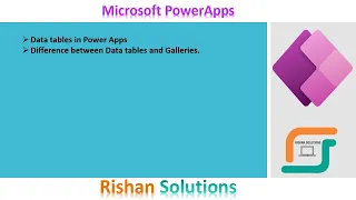 Difference between Gallery and data tables in Power Apps