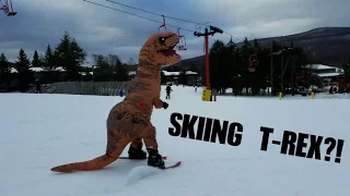 T-Rex Skiing! (Hunter Mountain New York)