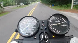 1996 Triumph Sprint 900 Cafe Racer Ride Demo