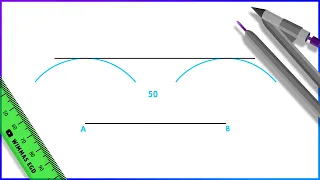 How to draw a Parallel Line with a compass.