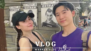 This is how we celebrate my Korean boyfriend's birthdayㅣWarner Park [VLOG 🇰🇷🇪🇸]