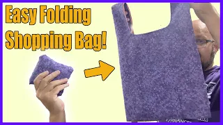 Sew an Easy Folding Shopping Bag - FULL TUTORIAL!