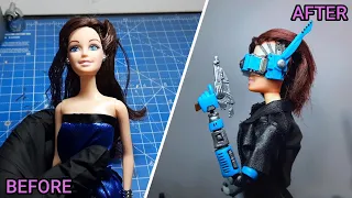 Kitbash: How to Build a Cyberpunk Cybergirl Character Using a Barbie Doll Figure