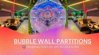 Bubble Wall Partitions in India | Best Living room partition design ideas | Room Separator Fountain