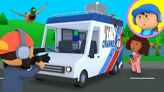 A Dirty News Van zooms to the Car Wash! | Carl's Car Wash