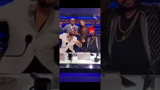 Nora Fatehi with BPraak, Mika Singh and Daler Mehndi on set of DD3