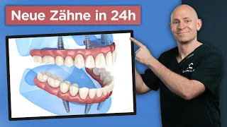 Schöne Zähne an einem Tag mit All-on-4 Zahnimplantaten | Hol dir dein Lächeln zurück!