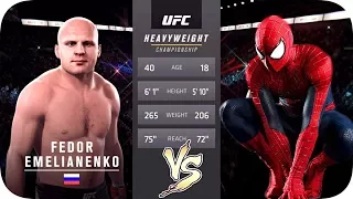 UFC 2 БОЙ Федор Емельяненко vs Человек Паук (com.vs com.)