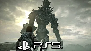 Shadow of the Colossus PS5 - All Bosses & Ending (4K 60FPS)