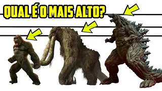 COMPARANDO ALTURA DE TODOS OS 19 MONSTROS DO MONSTROVERSO