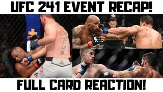 UFC 241 Event Recap and Reaction - Full Card Breakdown - Cormier/Miocic 2 - Pettis vs Diaz
