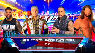 WWE2K24 Cody Rhodes VS Damian Priest VS Jey Uso VS AJ Styles Match Gameplay!