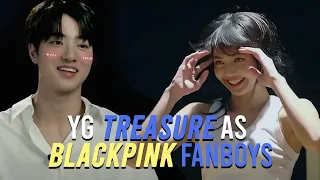 treasure as blackpink fanboys