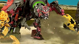 DEVASTATOR COMBINES in Stop Motion! | Transformers Revenge Of The Fallen Studio Series Animation |