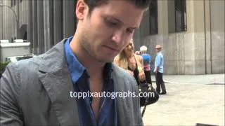Tom Weston-Jones - Signing Autographs at the NYSE in NYC