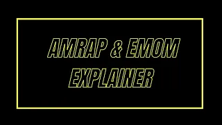 AMRAP explained EMOM explained | Metcon monday minute fitness made simple episode 3