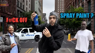 FAKE SPRAY PAINT PRANK “ Cops Called”