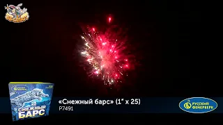 Фейерверк Р7491 Снежный барс (1" х 25)