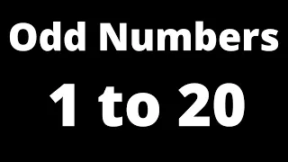 V-01 | odd numbers between 1 to 20 | odd numbers 1 to 20 | 1-20 | list of odd number 1 to 20