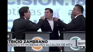 ”Pato” Zambrano amaga con "partirle la madre" a oponente en pleno debate