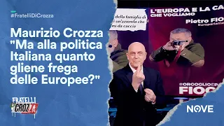 Maurizio Crozza "Ma alla politica Italiana quanto gliene frega delle Europee?" | Fratelli di Crozza