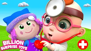 Little baby doctor will help you cure your injuries! - Outdoor Playground Story for Kids Ep:3