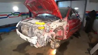 Renault repair after an accident in a parking lot ENG SUBS