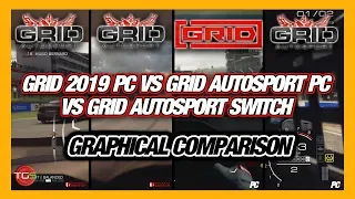 GRID Autosport PC Vs Nintendo Switch Vs GRID 2019 PC Graphics Comparisons.