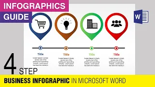 Business Infographic Template Design in MS Word | Microsoft Word Infographic Tutorial