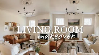 simple/realistic LIVING ROOM MAKEOVER + Where I've Been & other House Updates/Projects
