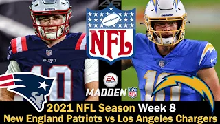 NFL 2021 Season - Week 8 - New England Patriots vs Los Angeles Chargers - 4K - AllSportsStation