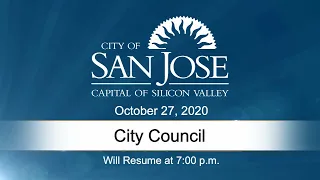 OCT 27, 2020 | City Council, Evening Session