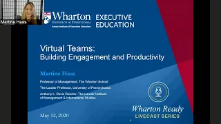 Virtual Teams Building Engagement Productivity - Martine Haas