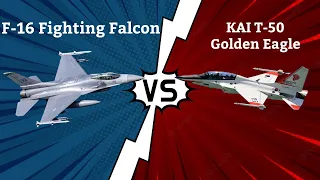 F-16 Fighting Falcon vs KAI T-50 Golden Eagle - Fighter Jets