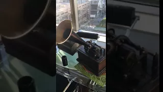 Testing Edison Phonograph