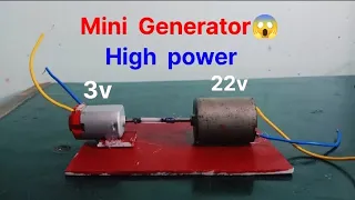 How  To  Make  Mini  Generator  At  Home 😱  / Technical  Suharsh