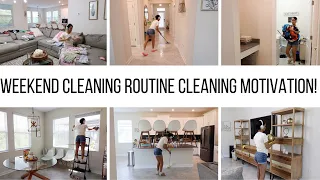 WEEKEND CLEANING ROUTINE //CLEANING MOTIVATION // Jessica Tull clean with me