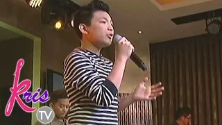 Darren tries singing Whitney Houston's 'Try It On My Own'